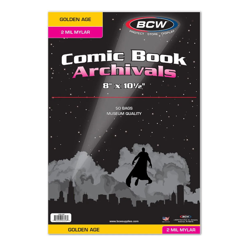 Comic Books Archivals Golden Age 2 Mil Mylar (8" x 10.5")