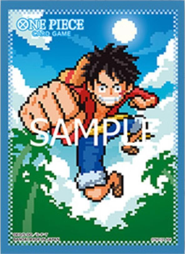 One Piece CG Official Card Sleeves - 8 Bit Luffy