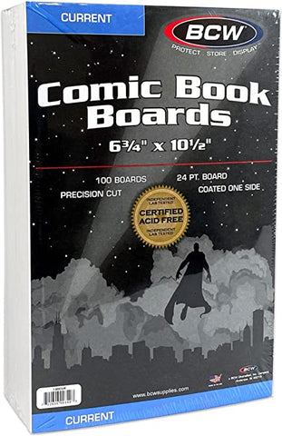 BCW Current Comic Book Boards
