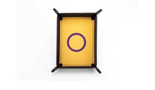 Pride Folding Dice Tray - Intersex Pride Flag