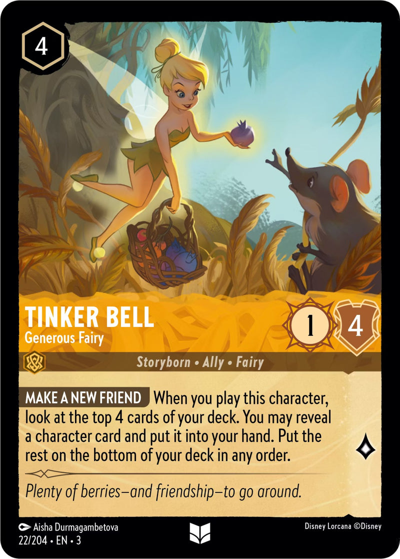 Tinker Bell - Generous Fairy (22/204) [Into the Inklands]