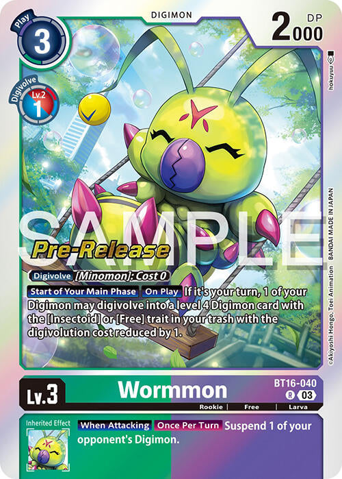 Wormmon [BT16-040] [Beginning Observer Pre-Release Promos]