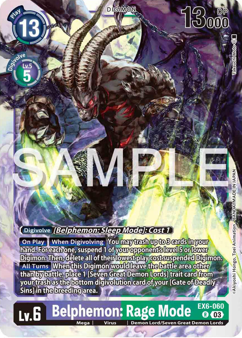 Belphemon: Rage Mode [EX6-060] [Infernal Ascension]