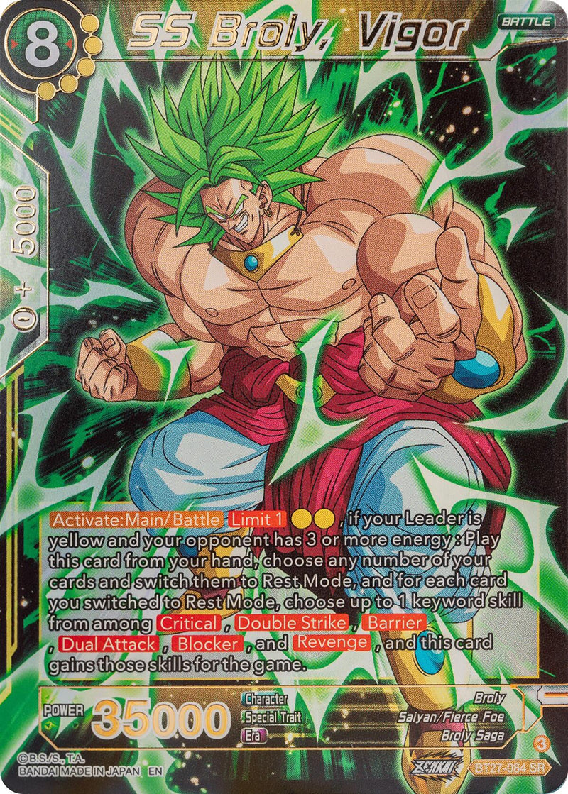 SS Broly, Vigor (BT27-084) [History of Z]