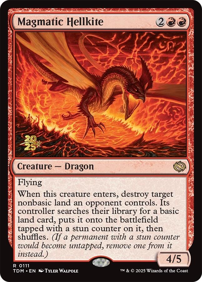 Magmatic Hellkite [Tarkir: Dragonstorm Prerelease Promos]