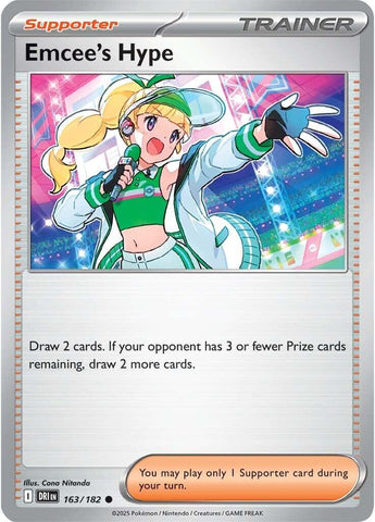 Emcee's Hype (163/182) [Scarlet & Violet: Destined Rivals]