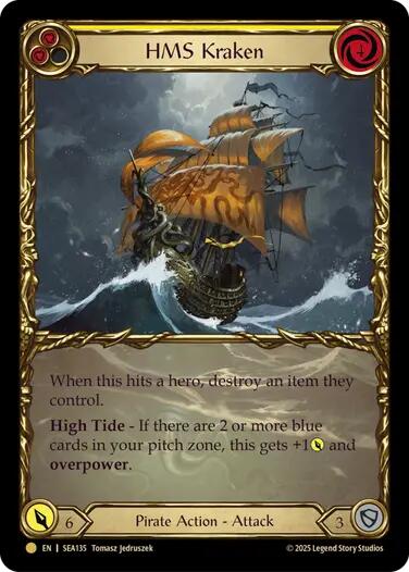 HMS Kraken (Treasure) [SEA135] (High Seas)  Cold Foil