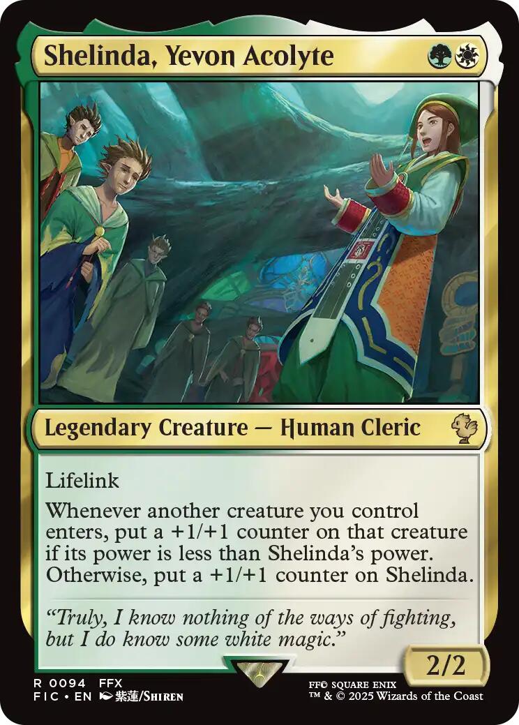 Shelinda, Yevon Acolyte (Surge Foil) [FINAL FANTASY Commander]