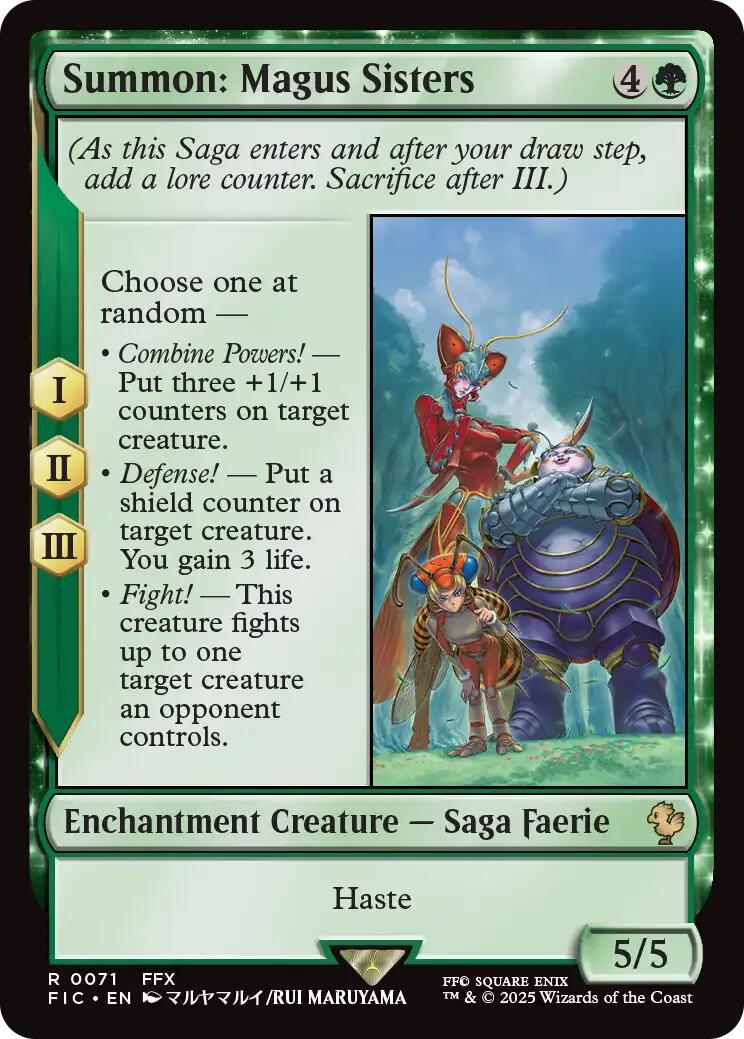 Summon: Magus Sisters (Surge Foil) [FINAL FANTASY Commander]