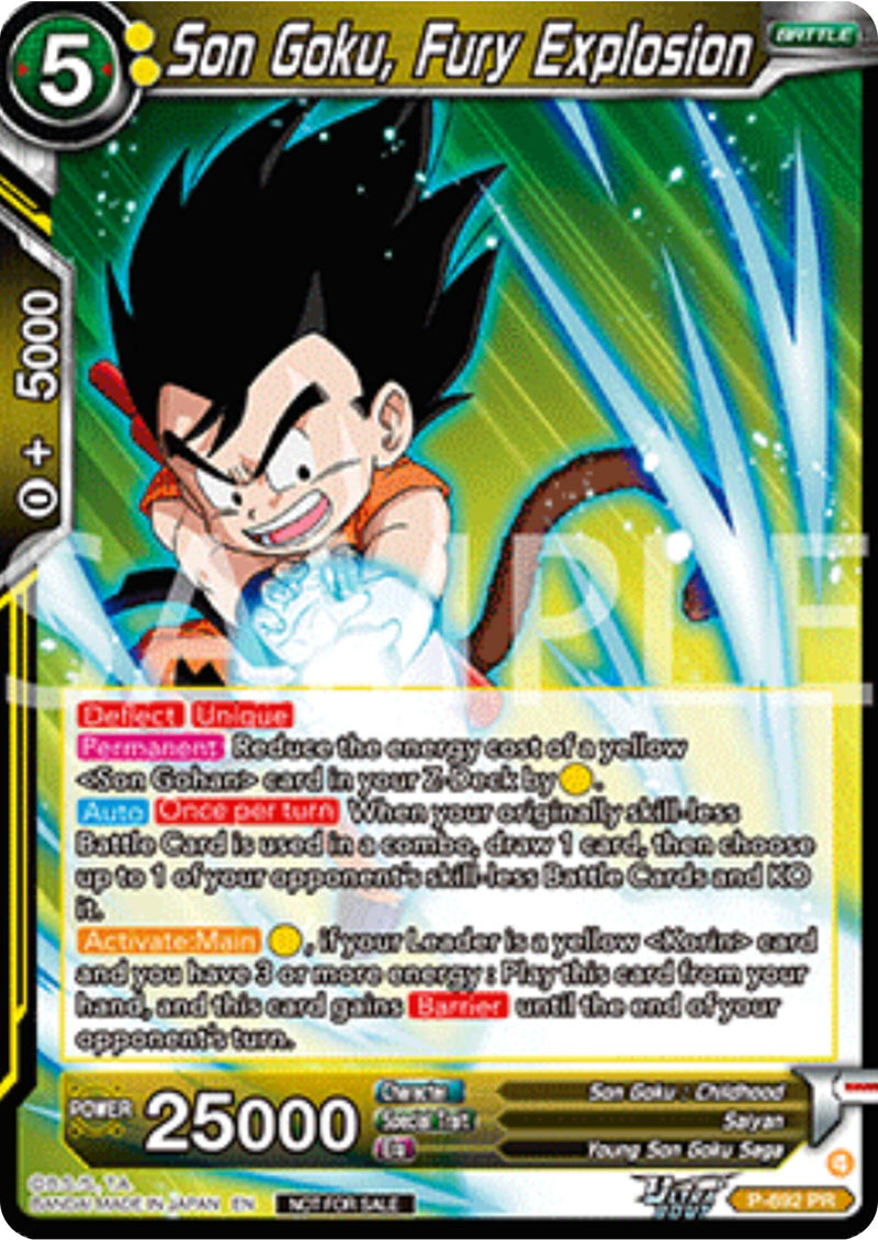 Son Goku, Fury Explosion (Deluxe Pack 2025 Vol.2) (P-692) [Promotion Cards]