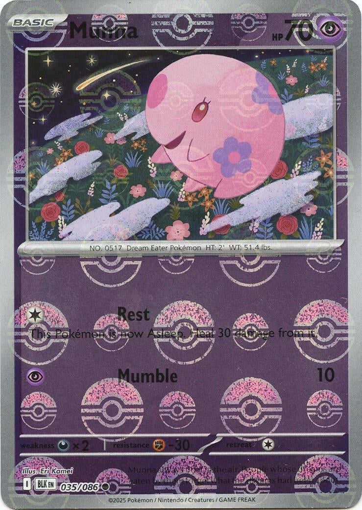 Munna (035/086) (Poke Ball Pattern) [Scarlet & Violet: Black Bolt]