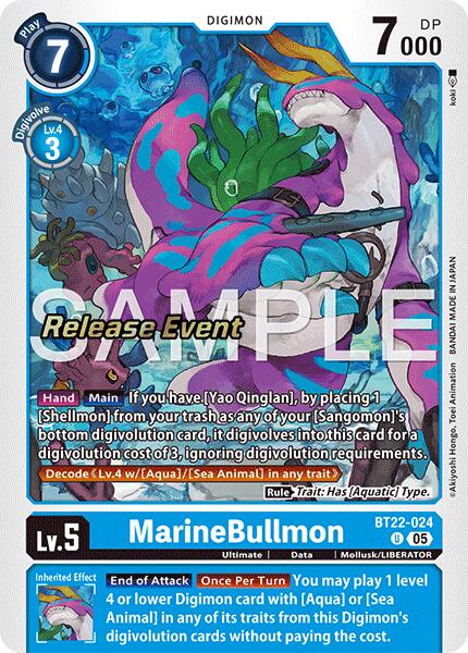 MarineBullmon [BT22-024] [Cyber Eden Release Event Cards]