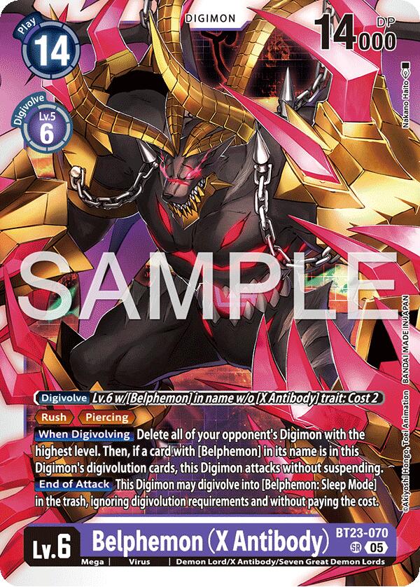 Belphemon [BT23-070] (X Antibody) [Hackers' Slumber]