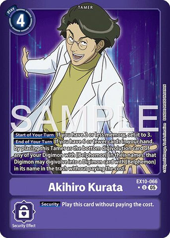 Akihiro Kurata [EX10-066] (Limited Foil) [Sinister Order]