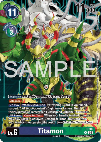 Titamon [P-209] (Hacker's Slumber Box Promotion Pack) [Promotional Cards]