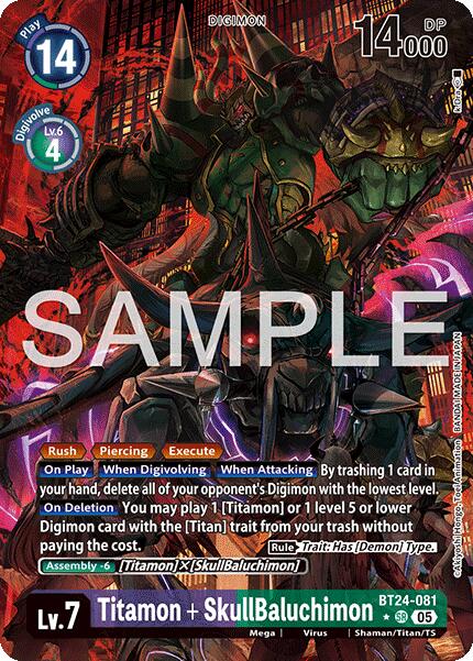 Titamon + SkullBaluchimon [BT24-081] (Alternate Art) [Time Stranger]