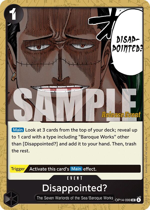 Disappointed? [The Azure Sea's Seven Release Event Cards]