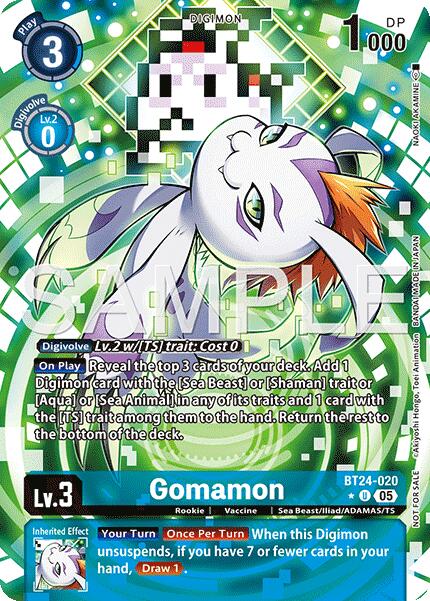Gomamon [BT24-020] (Box Topper) [Time Stranger]