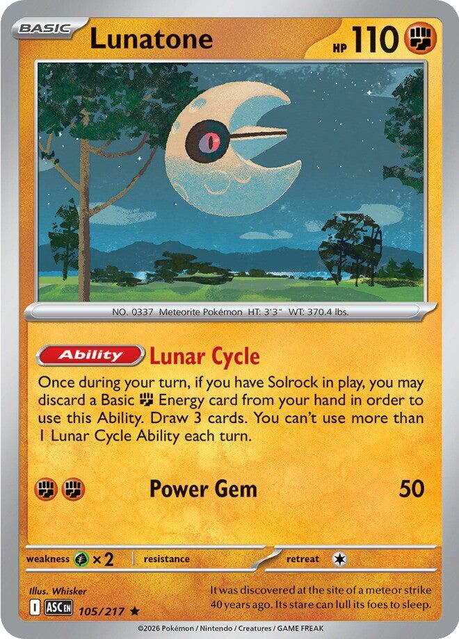 Lunatone (105/217) [Mega Evolution: Ascended Heroes]
