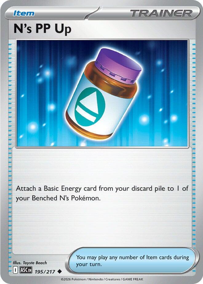 N's PP Up (195/217) [Mega Evolution: Ascended Heroes]