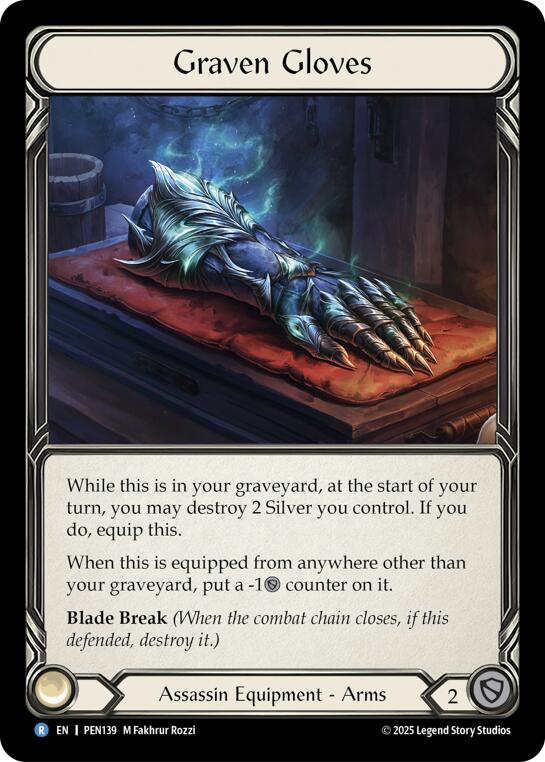 Graven Gloves [PEN139] (Compendium of Rathe)  Cold Foil