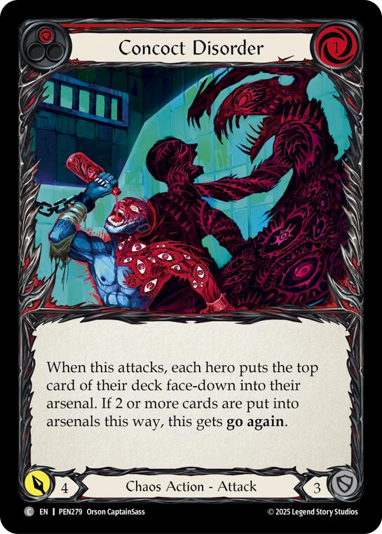 Concoct Disorder (Red) (Rainbow Foil) [PEN279] (Compendium of Rathe)  Rainbow Foil