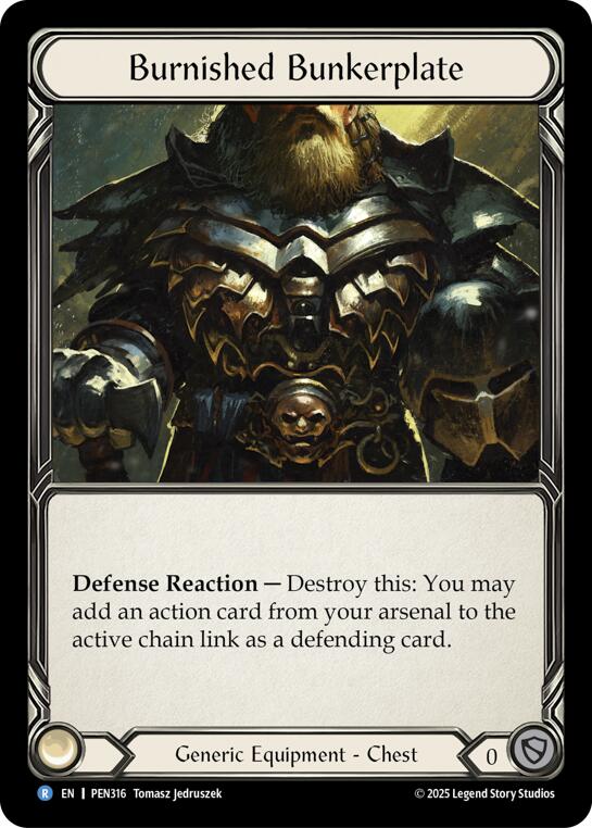 Burnished Bunkerplate [PEN316] (Compendium of Rathe)  Cold Foil