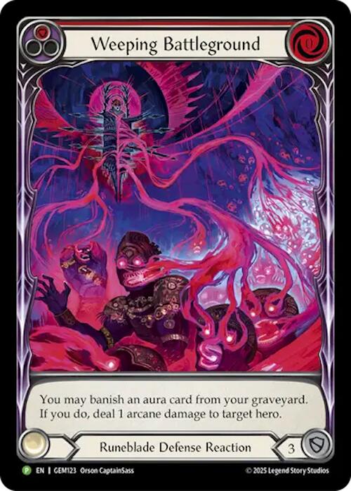 Weeping Battleground [GEM123] (GEM Pack 4)  Rainbow Foil