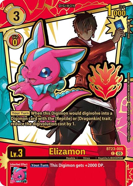 Elizamon [BT23-005] (Rare Pull) [Dawn of Liberator]