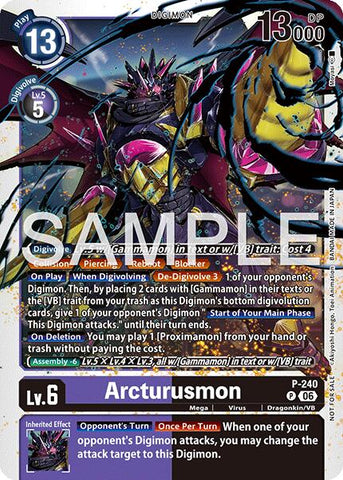 Arcturusmon [P-240] (Official Store Tournament 2026 Vol. 3 Participant) [Promotional Cards]
