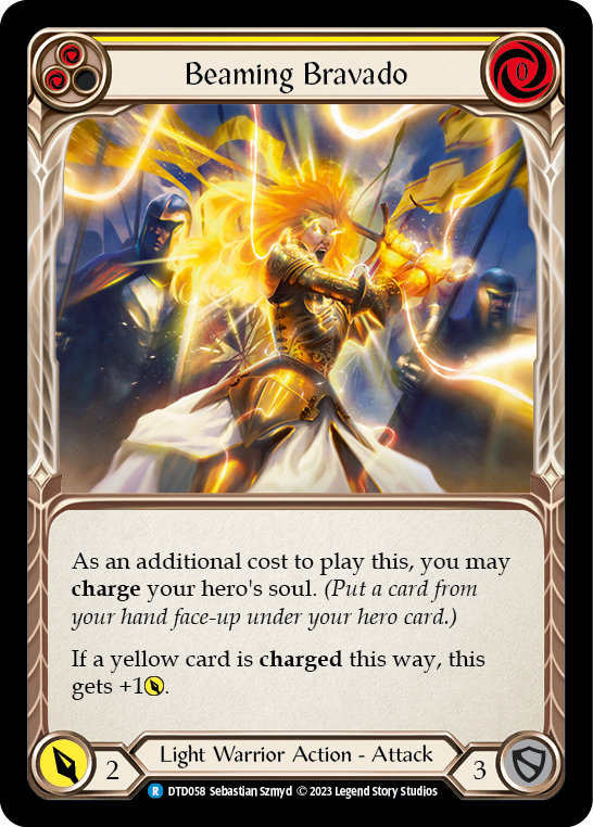 Beaming Bravado (Yellow) [DTD058] (Dusk Till Dawn)  Rainbow Foil