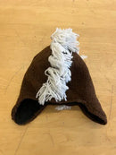 Knit Hat- Brown with White Mohawk (Horse)