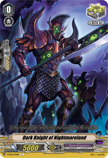 Dark Knight of Nightmareland - V-BT06/071EN - C