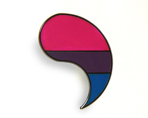 Customizable Pride Pin: Bisexual Right