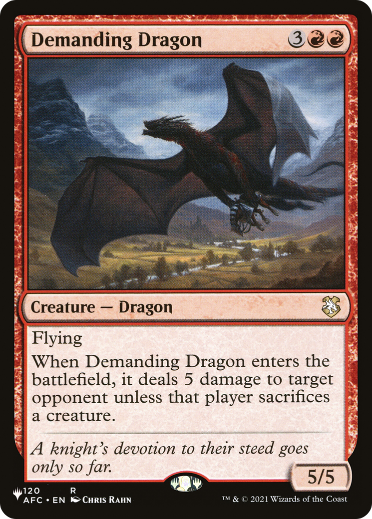 Demanding Dragon [The List]