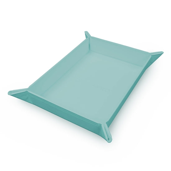 Vivid Foldable Magnetic Dice Tray: Light Blue