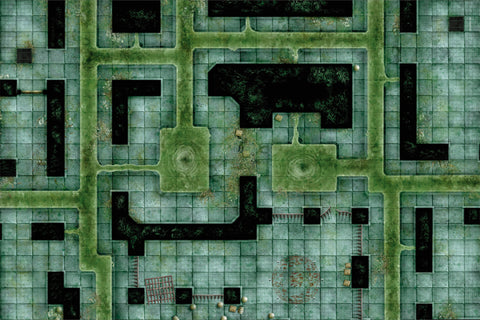 Ratfang Sewers Vinyl RPG Mat 20"x30"