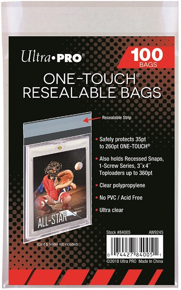 One-Touch Resealable Bags