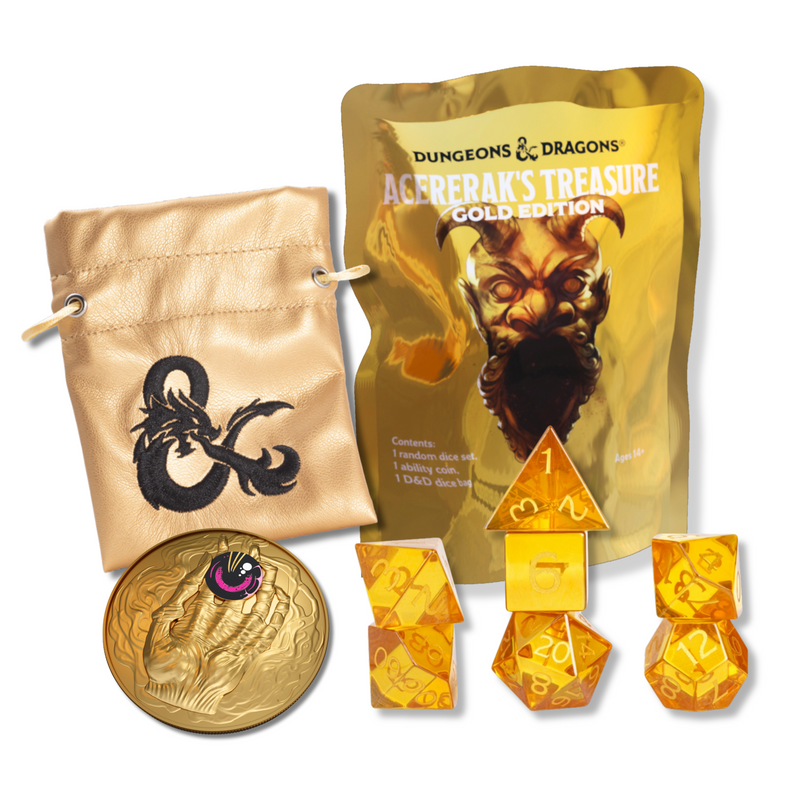 Acererak's Treasure: Gold Edition - Treasure Pack Dice Sets