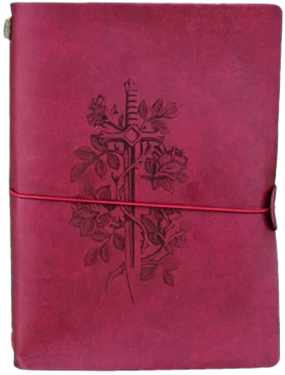 Character Journal: Sword and Rose (Red)