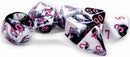 Gemini Black-White/Pink Polyhedral 7-Dice Set CHX 26469