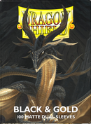 Dragon Shield Box of 100 in Matte Dual Black & Gold