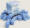 36 12mm Speckled Ocean Stone/white D6 Dice Block - CHX25976
