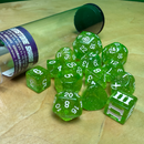 DCC RPG Dice Set - Greenstone Shard Dice