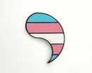Customizable Pride Pin: Trans Right