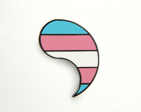 Customizable Pride Pin: Trans Right