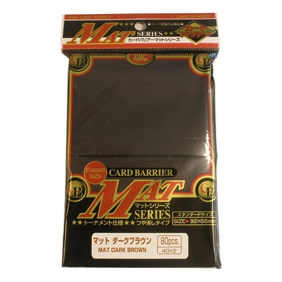 KMC Mat Sleeves: Dark Brown (80 Sleeves)