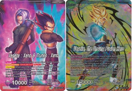 Vegeta: Xeno & Trunks Xeno // Vegeks, the Unsung Fusion Hero (Starter Deck Exclusive) (SD14-01) [Rise of the Unison Warrior]