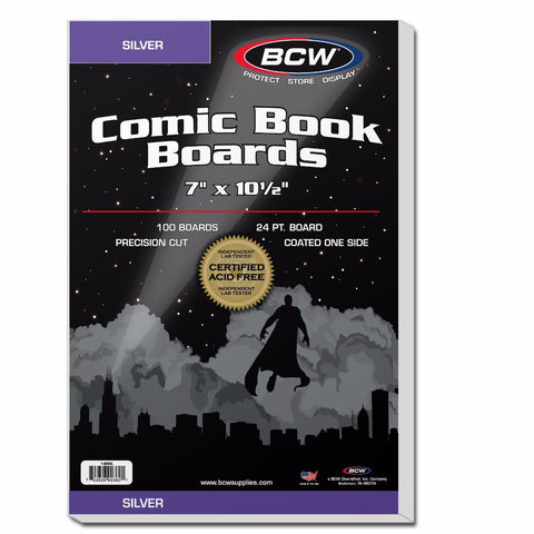BCW Silver Comic Book Backing Boards