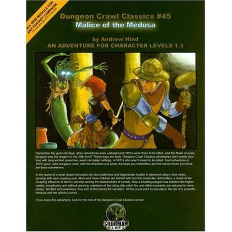 Dungeon Crawl Classics #45: Malice of the Medusa
